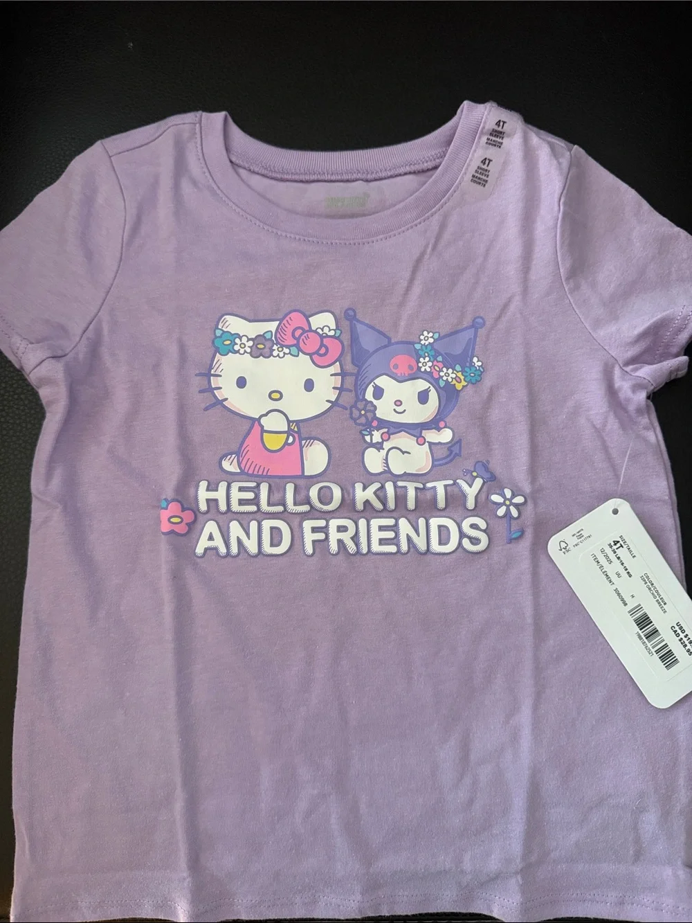 The Children's Place Lavender Hello Kitty And Friends Tee